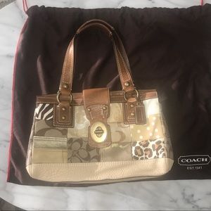 Coach Signature Patchwork Satchel